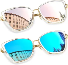 Joopin Oversized Cateye Sunglasses for Women Fashion Cat Eye Sun Glasses UV Protection Ladies Shades Sunnies