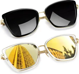 Joopin Oversized Cateye Sunglasses for Women Fashion Cat Eye Sun Glasses UV Protection Ladies Shades Sunnies