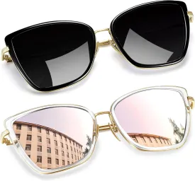 Joopin Oversized Cateye Sunglasses for Women Fashion Cat Eye Sun Glasses UV Protection Ladies Shades Sunnies
