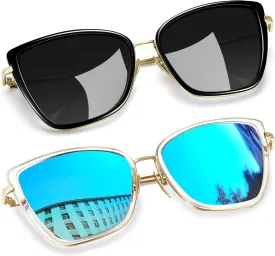 Joopin Oversized Cateye Sunglasses for Women Fashion Cat Eye Sun Glasses UV Protection Ladies Shades Sunnies