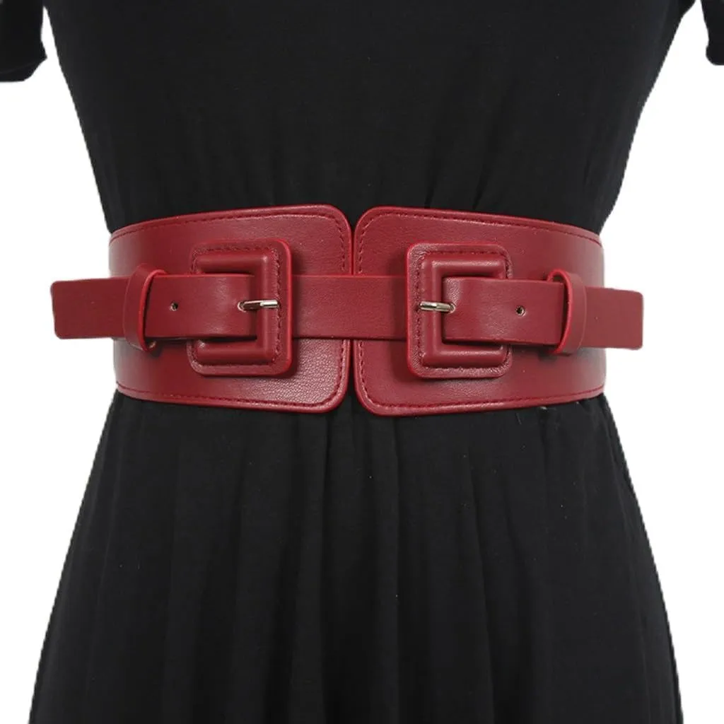 JSEIAJB Wide waist girdle with a coat and skirt with elastic elastic belt woman