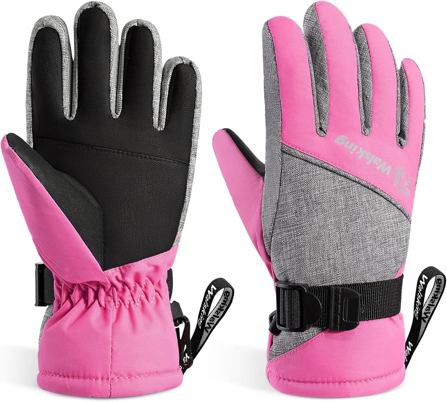 Kids Winter Gloves-3M Thinsulate Snow Waterproof Ski Cold Weather Insulated Outdoor Snowboard Gloves for Boys Girls Youth