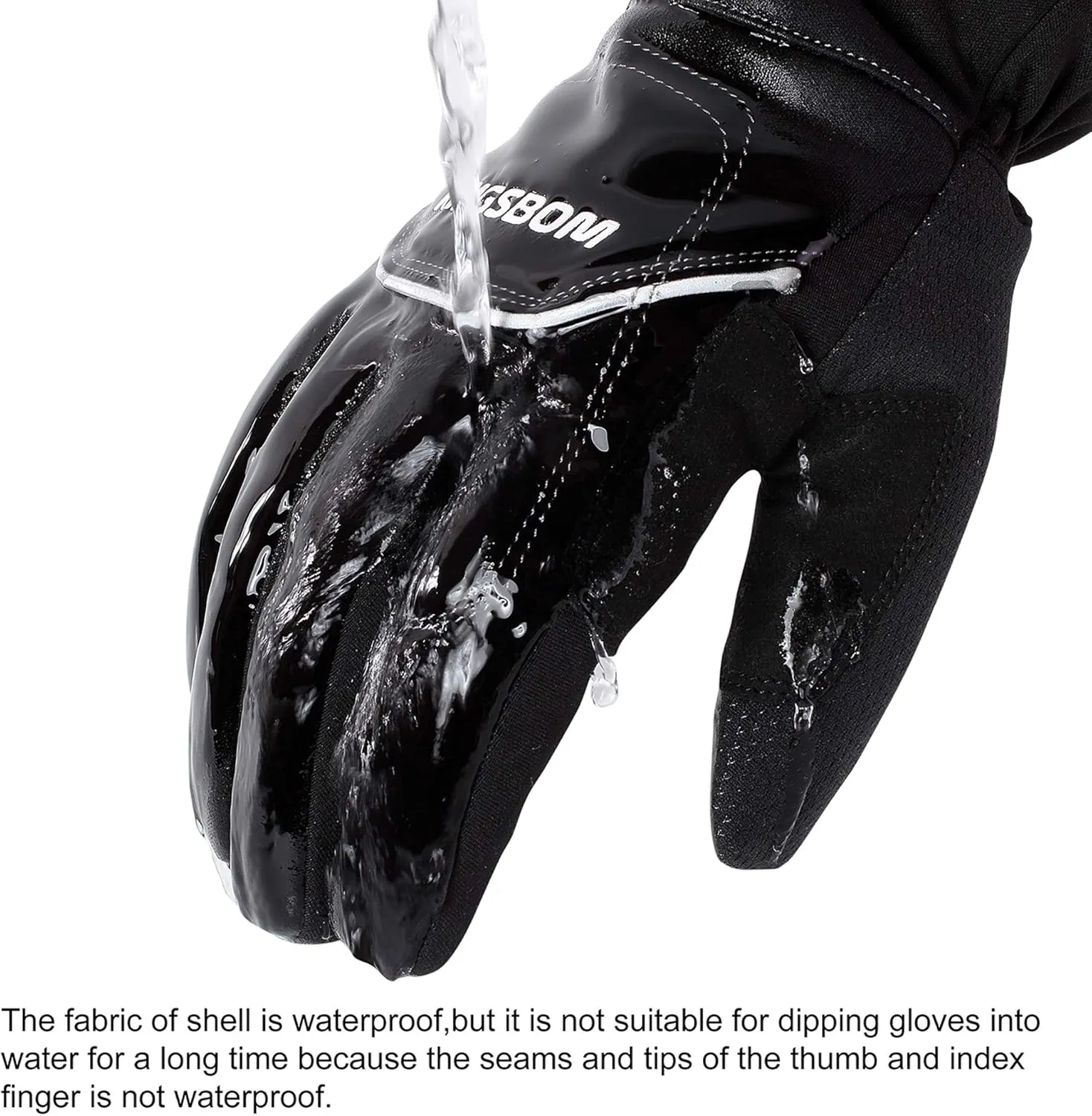 KINGSBOM -40F Waterproof & Windproof Thermal Gloves - 3M Thinsulate Winter Touch Screen Warm Gloves - for Cycling,Riding,Running,Outdoor Sports - for Women and Men