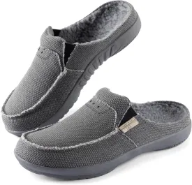 LazyStep Men's Orthopedic Slippers with Arch Support, Slip on Indoor Outdoor House Shoes
