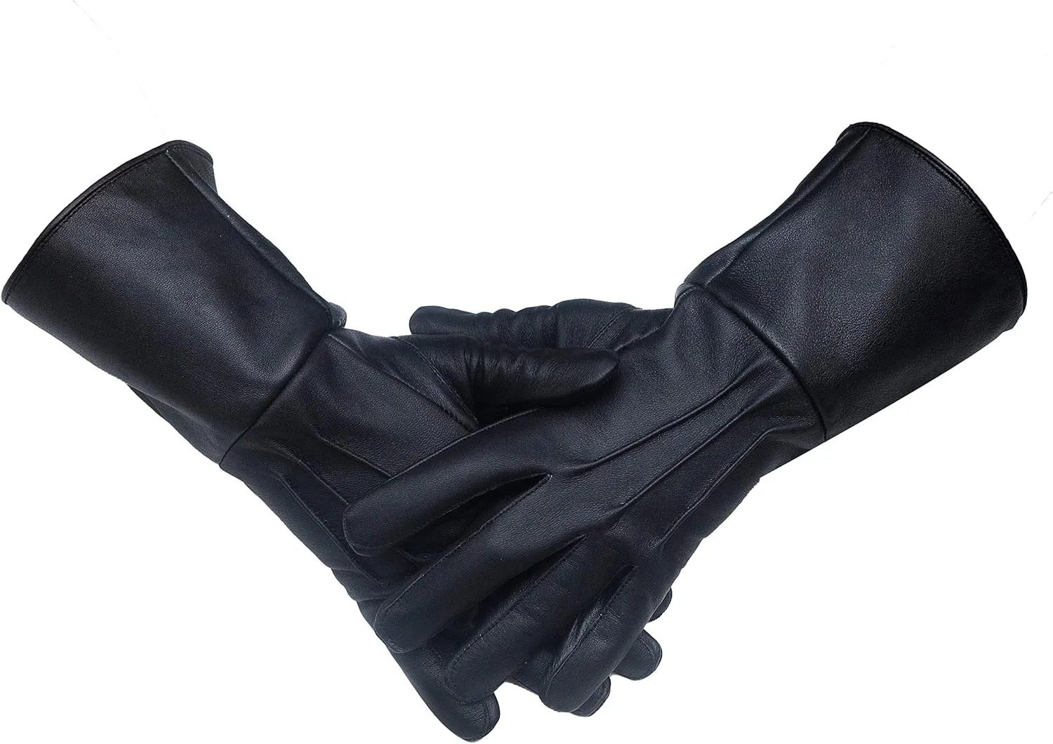 Leather Gloves Long Cuff Medieval Perfect Fit Premium Quality Soft Leather