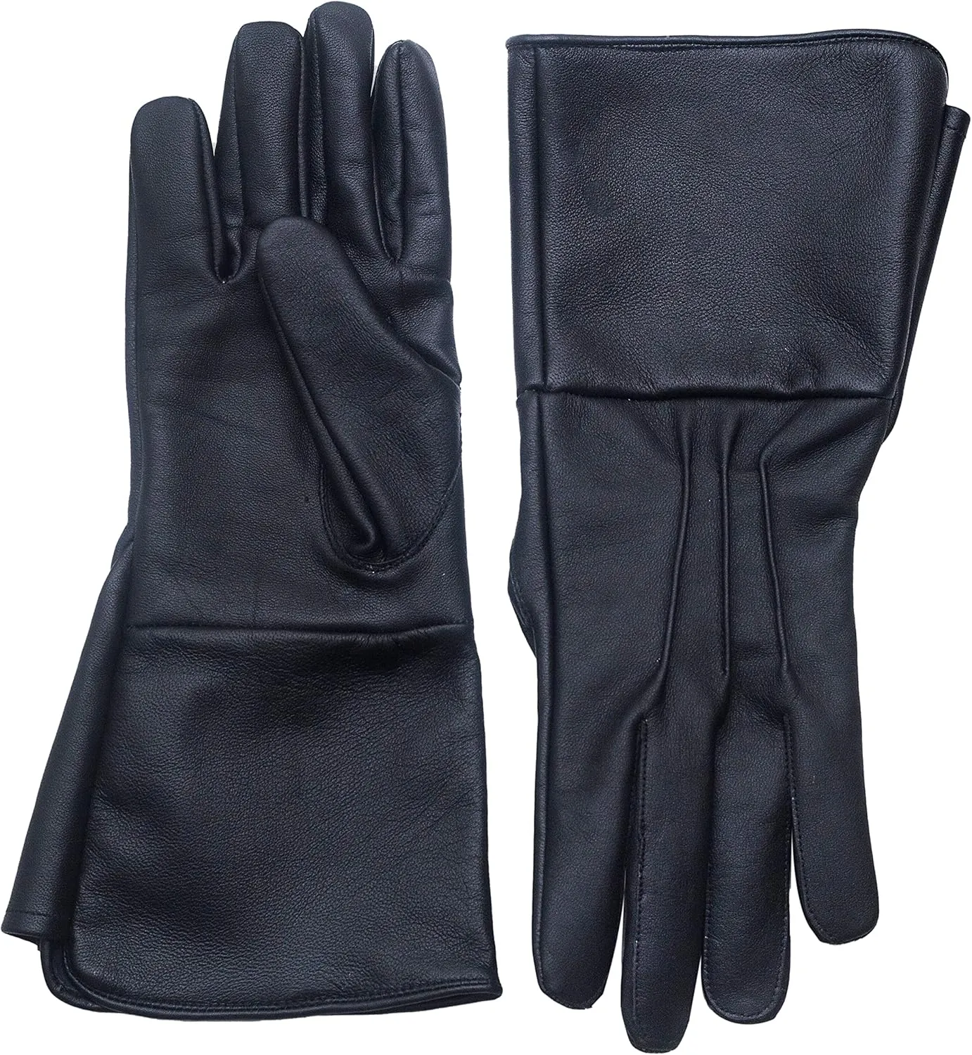 Leather Gloves Long Cuff Medieval Perfect Fit Premium Quality Soft Leather