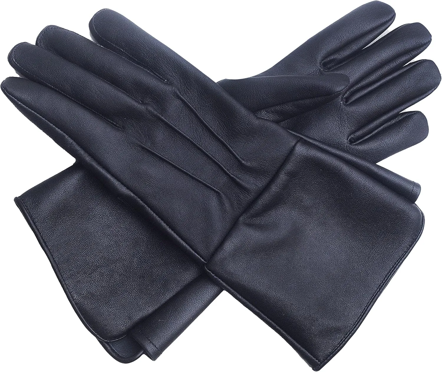 Leather Gloves Long Cuff Medieval Perfect Fit Premium Quality Soft Leather