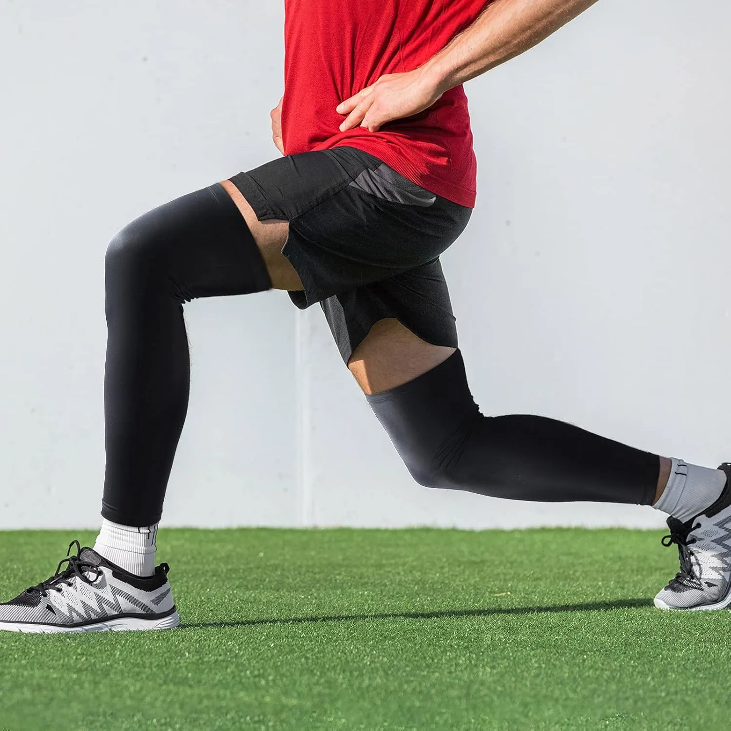 Leg Sleeves Compression Long Knee Sleeve UV Protect for Men Women Sport Basketball Football