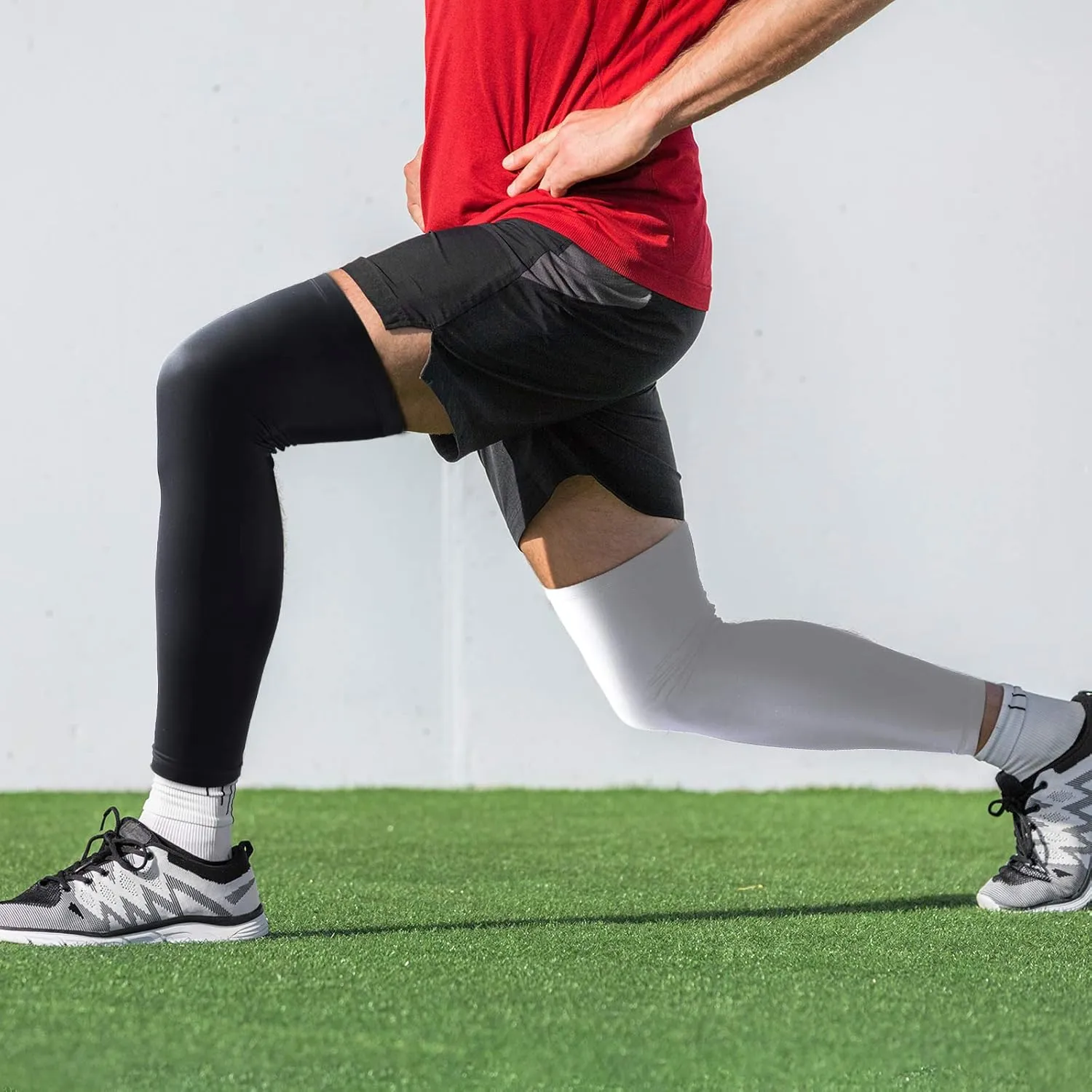 Leg Sleeves Compression Long Knee Sleeve UV Protect for Men Women Sport Basketball Football