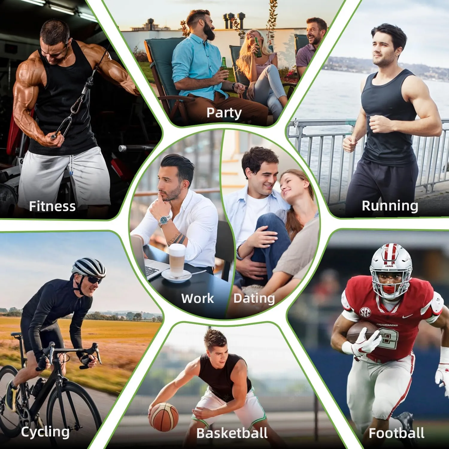 Lgtfy 4D Mens Compression Shirt, Slimming Body Shaper Vest, Gynecomastia Undershirt, Tummy Control Back Support Tank Top