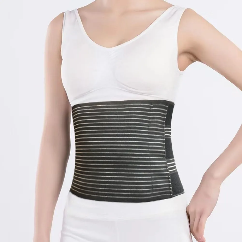 Lower Back Support Band for Pain Relief, Adjustable Hip Waist Support Brace, Lumbar Stabilizer Compression for Men and Women (Black)