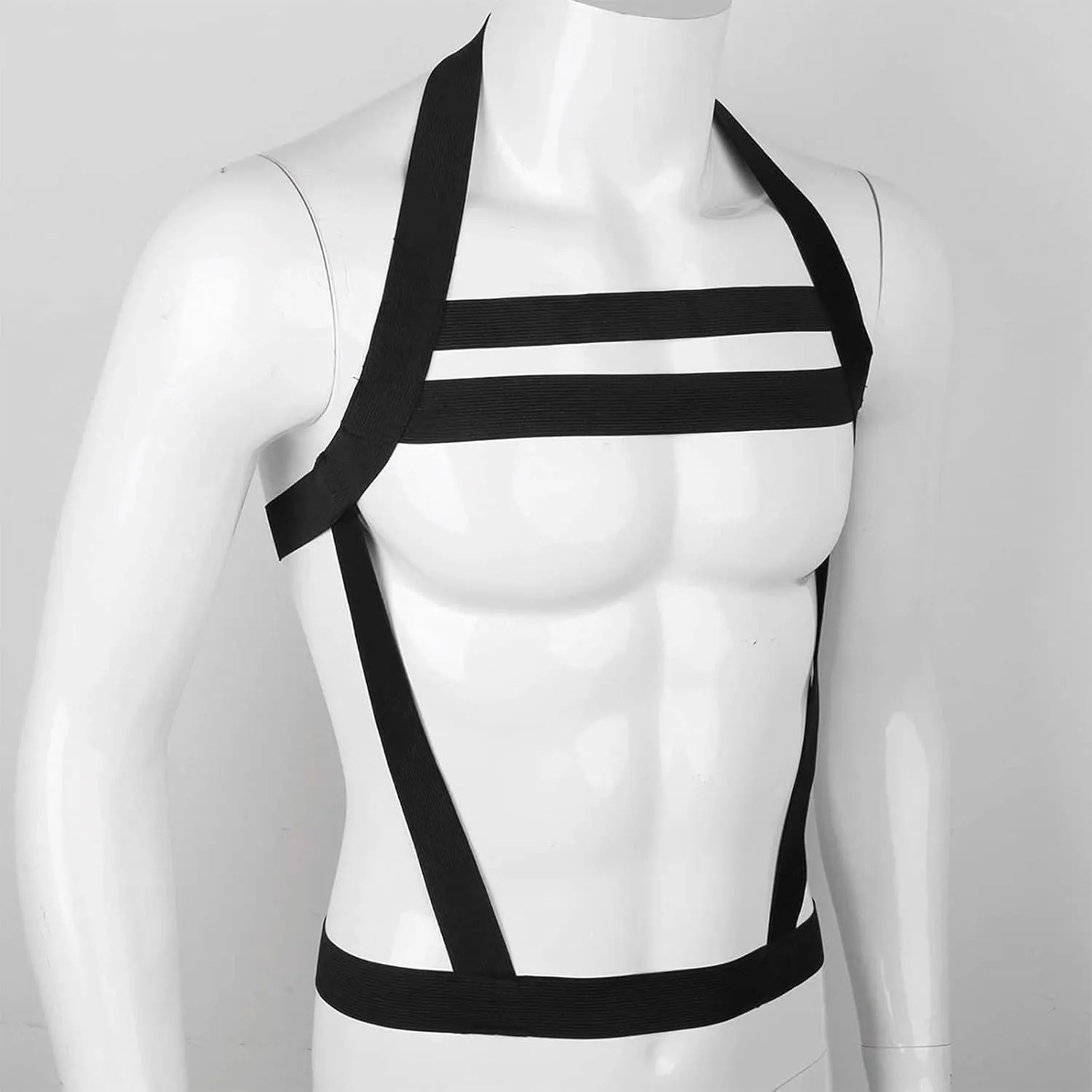 Man Harness Belt Strong Nylon Body Chest Elastic Shoulder Strap Club Wear Costume