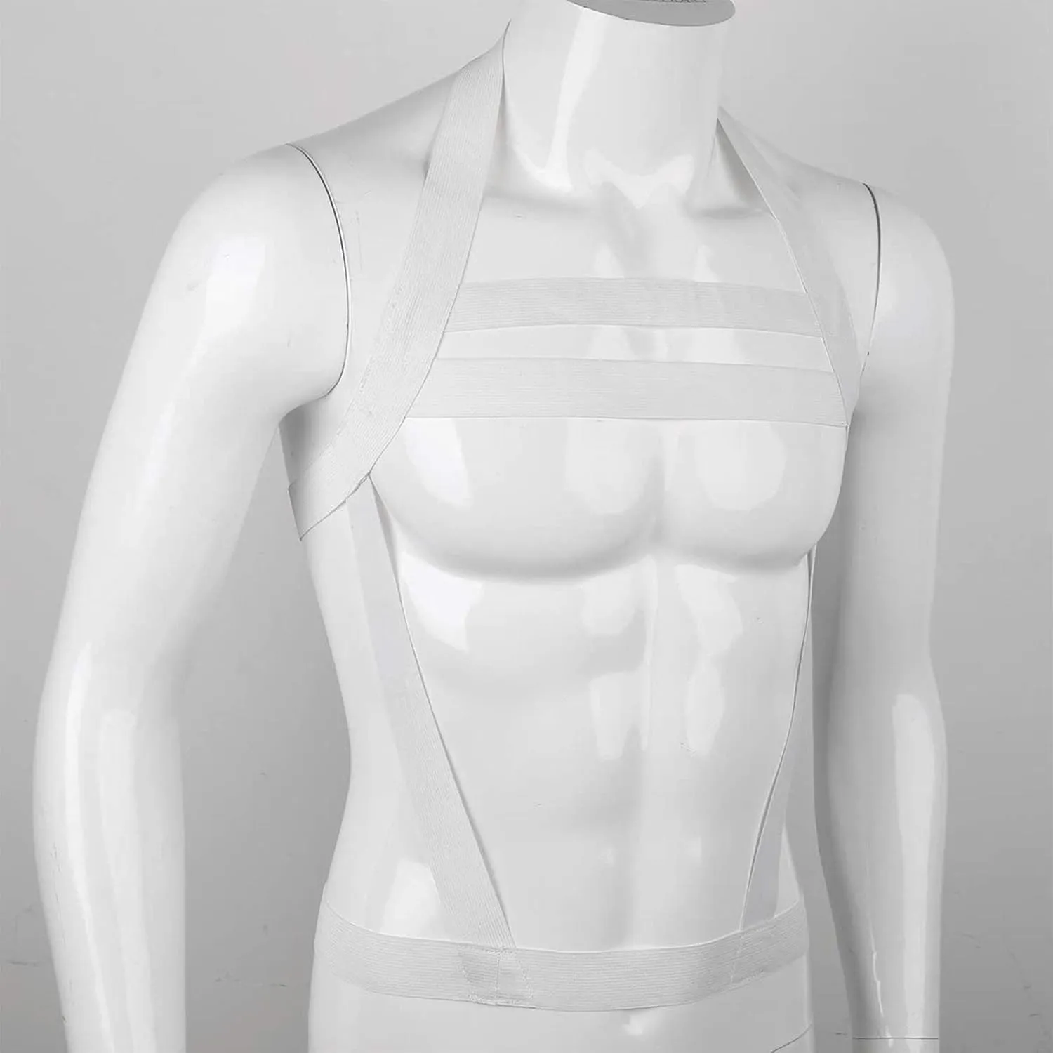 Man Harness Belt Strong Nylon Body Chest Elastic Shoulder Strap Club Wear Costume