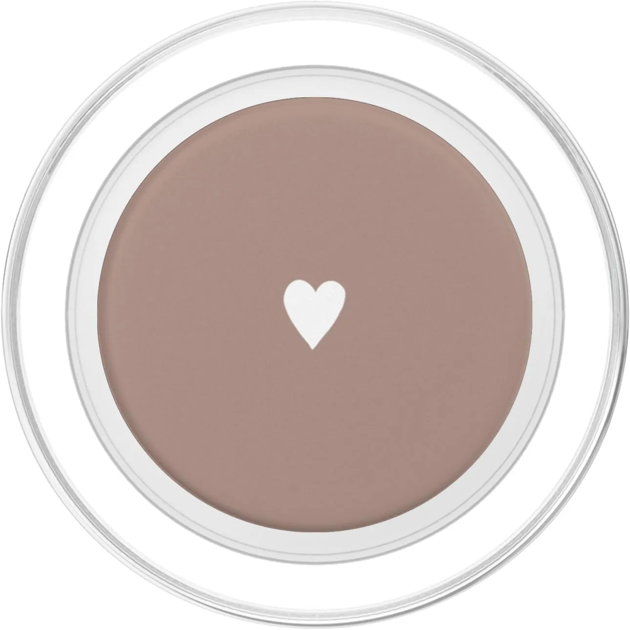 Mocha Brown Cute Heart Hand Drawn Minimalist Digital Art PopSockets PopGrip for MagSafe