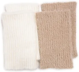 MUK LUKS Women's 2-Pair Fuzzy Boot Warmers