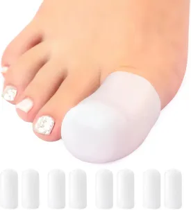 Niupiour Silicone Big Toe Protectors for Women and Men, 14 Pieces of Gel Toe Covers for Missing or Ingrown Toenails, Toe Caps and Sleeves for Shoes, Protect Toe from Rubbing and Friction