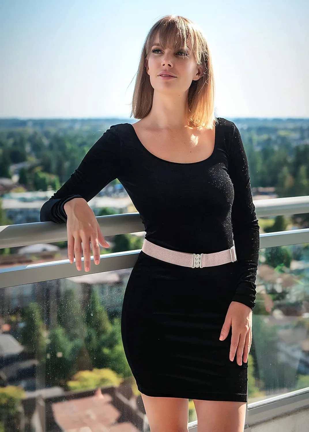 No Show Invisible Elastic Belts for Women | Non Slip | Fits waist upto 50 Inch
