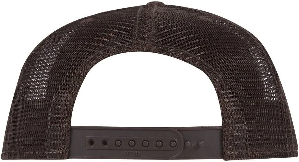 OTTO Cork Flat Visor SNAP 5 Panel Mesh Back Trucker Snapback Hat