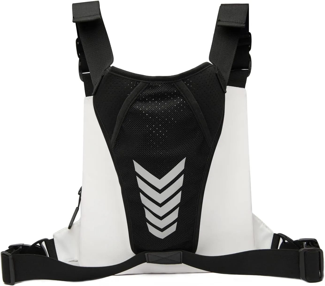 Outdoor Chest Bag for Men, Lightweight Running Vest with Water Bottle Pocket, EDC Chest Pack for Hiking, Cycling