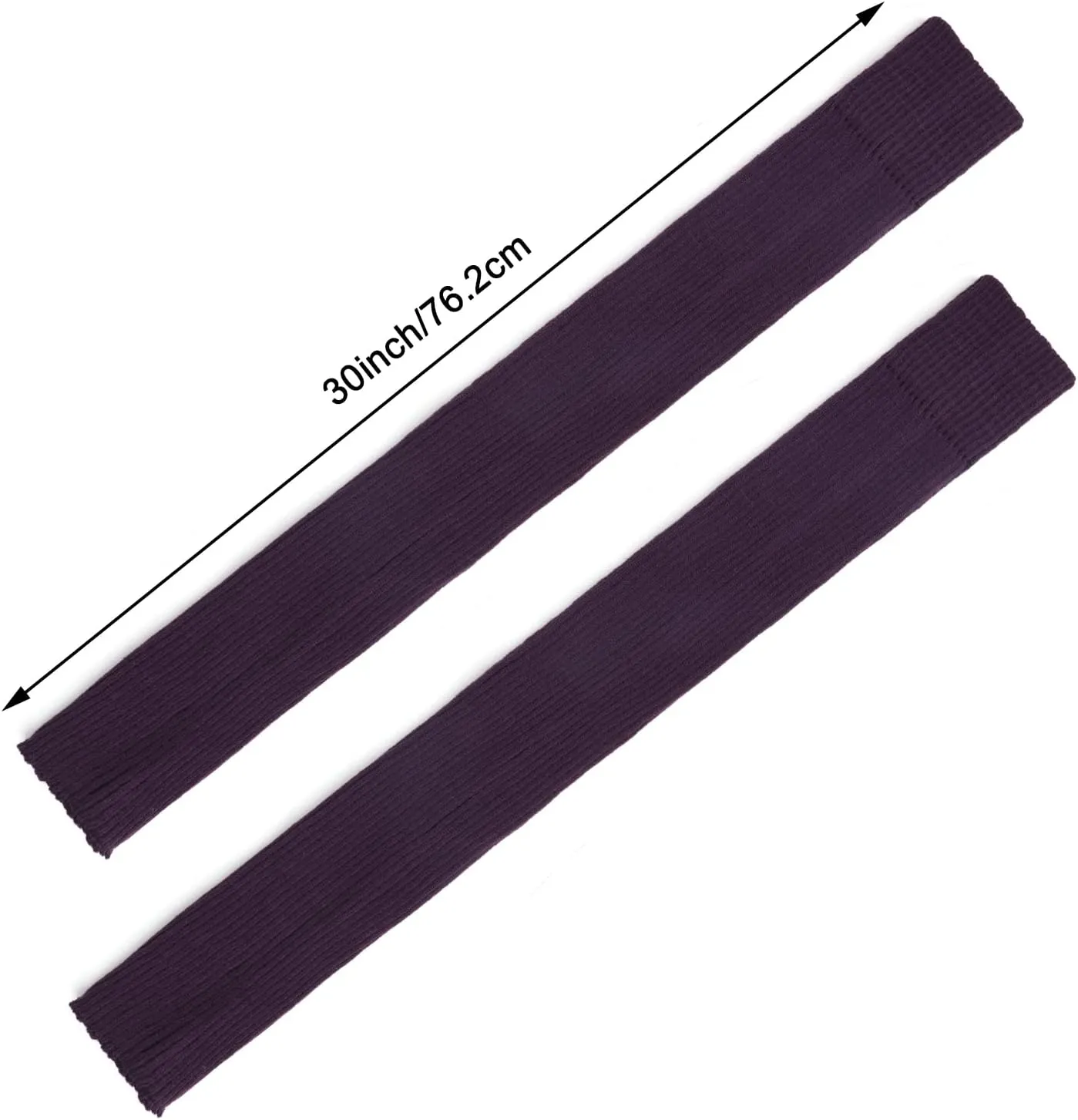 PHOGARY 2 Pairs Long Stretch Knitted Stirrup Dance Ballet Leg Warmers Thigh High Socks Over Knee Footless Socks for Women