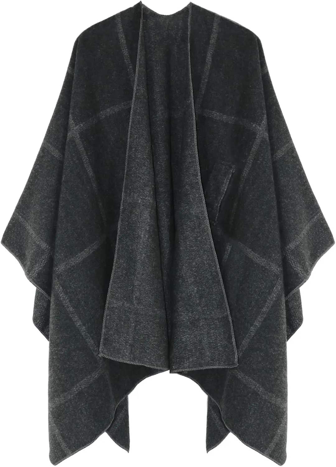 Poncho Shawl Wraps for Women, Women's Soft Warm Ponchos Sweaters Open Front Travel Poncho Cape for fall winter Spring