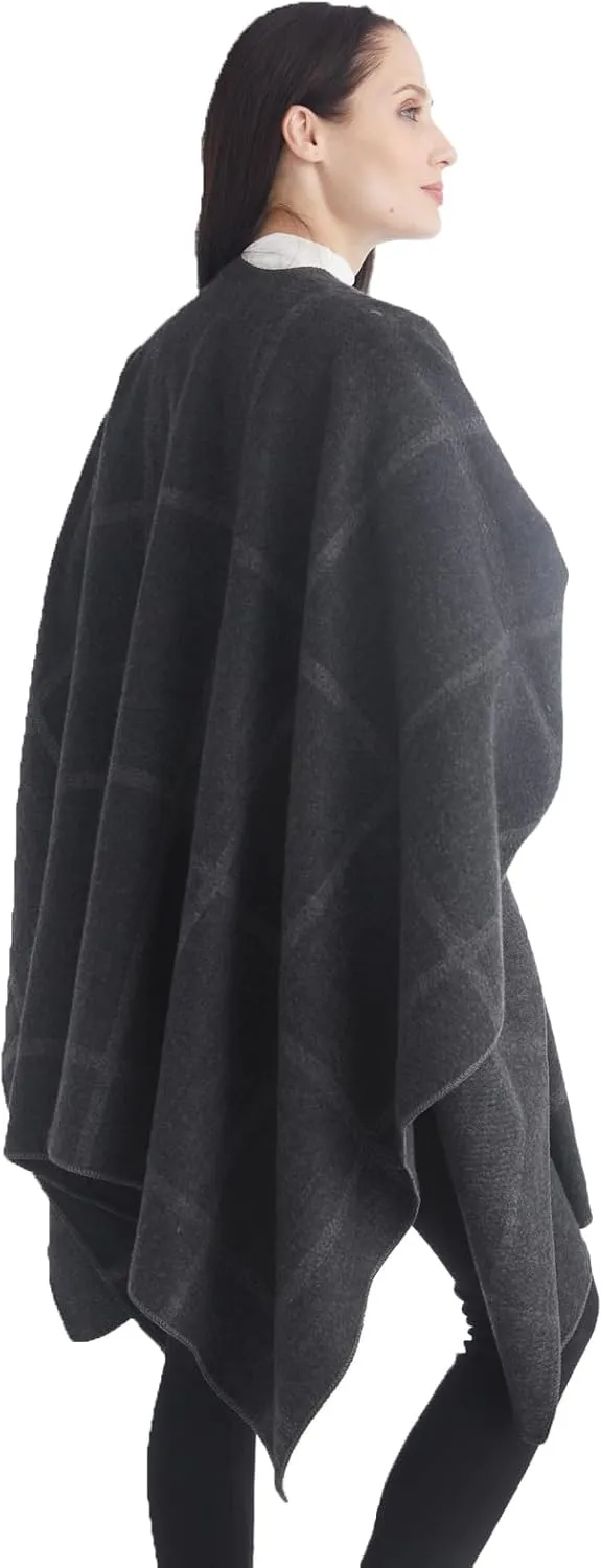 Poncho Shawl Wraps for Women, Women's Soft Warm Ponchos Sweaters Open Front Travel Poncho Cape for fall winter Spring