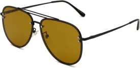 Premium Rimless Oversized Aviator Sunglasses for Women, Polarized PC Lens UV Protection Women’s Shade VF2203