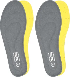 riemot 2 Pairs Memory Foam Insoles for Women Replacement Shoe Inserts for Work Boot,Sneaker,Comfort Cushion Shoe Insoles,Breathable Inner Soles Shock Absorbing for Foot Pain Relief Grey US8/ EU39