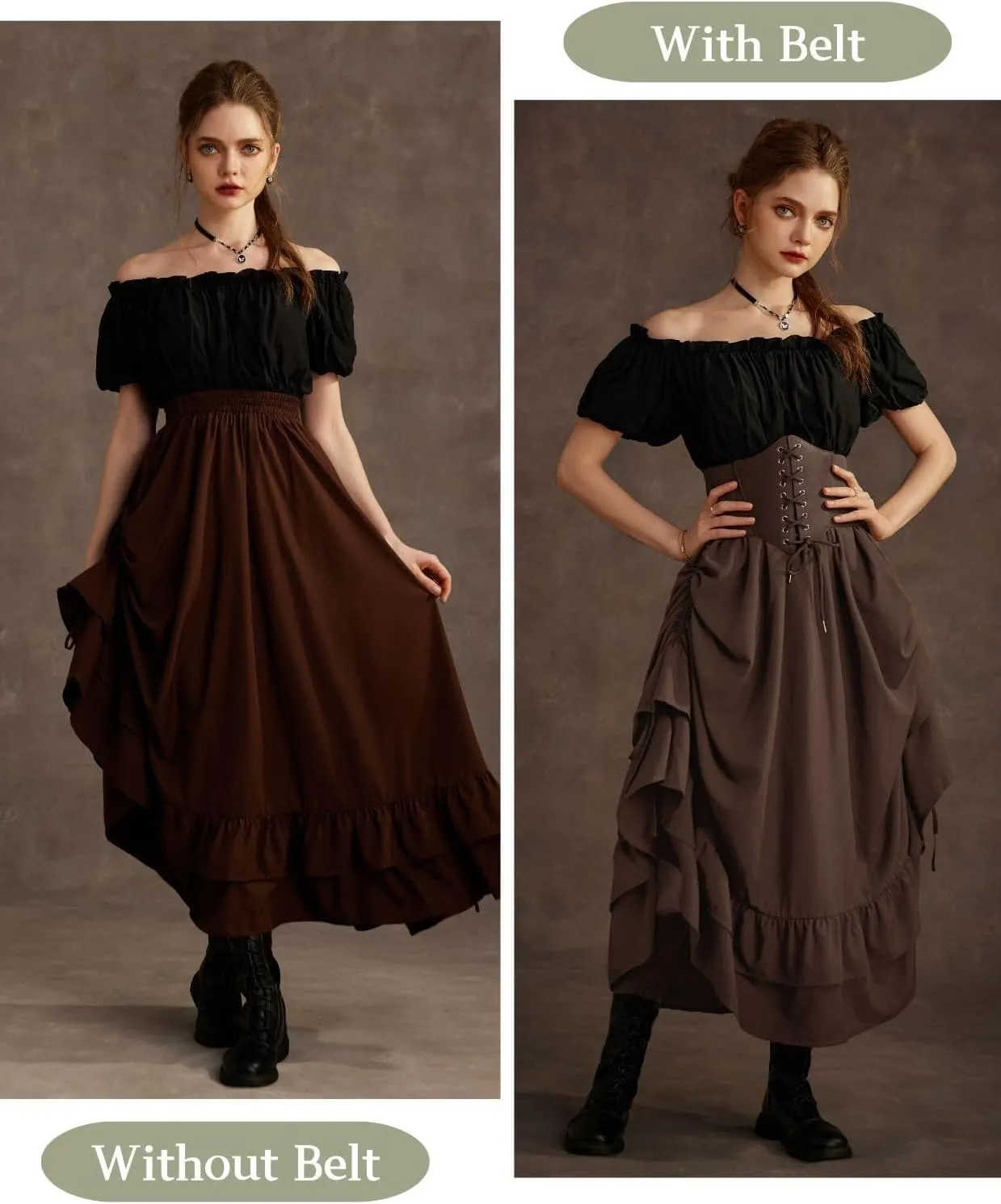 Scarlet Darkness Women Wide Belt Elastic Waist Belt Corset Belts for Dress