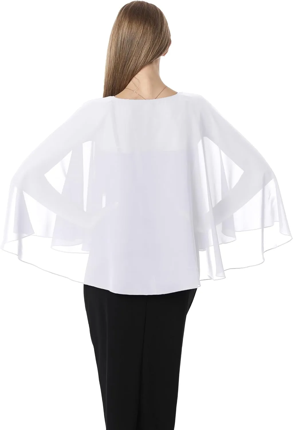 Shawls and Wraps for Dresses Chiffon Capelet Bridal Capes Soft Women Accessories Cover Up