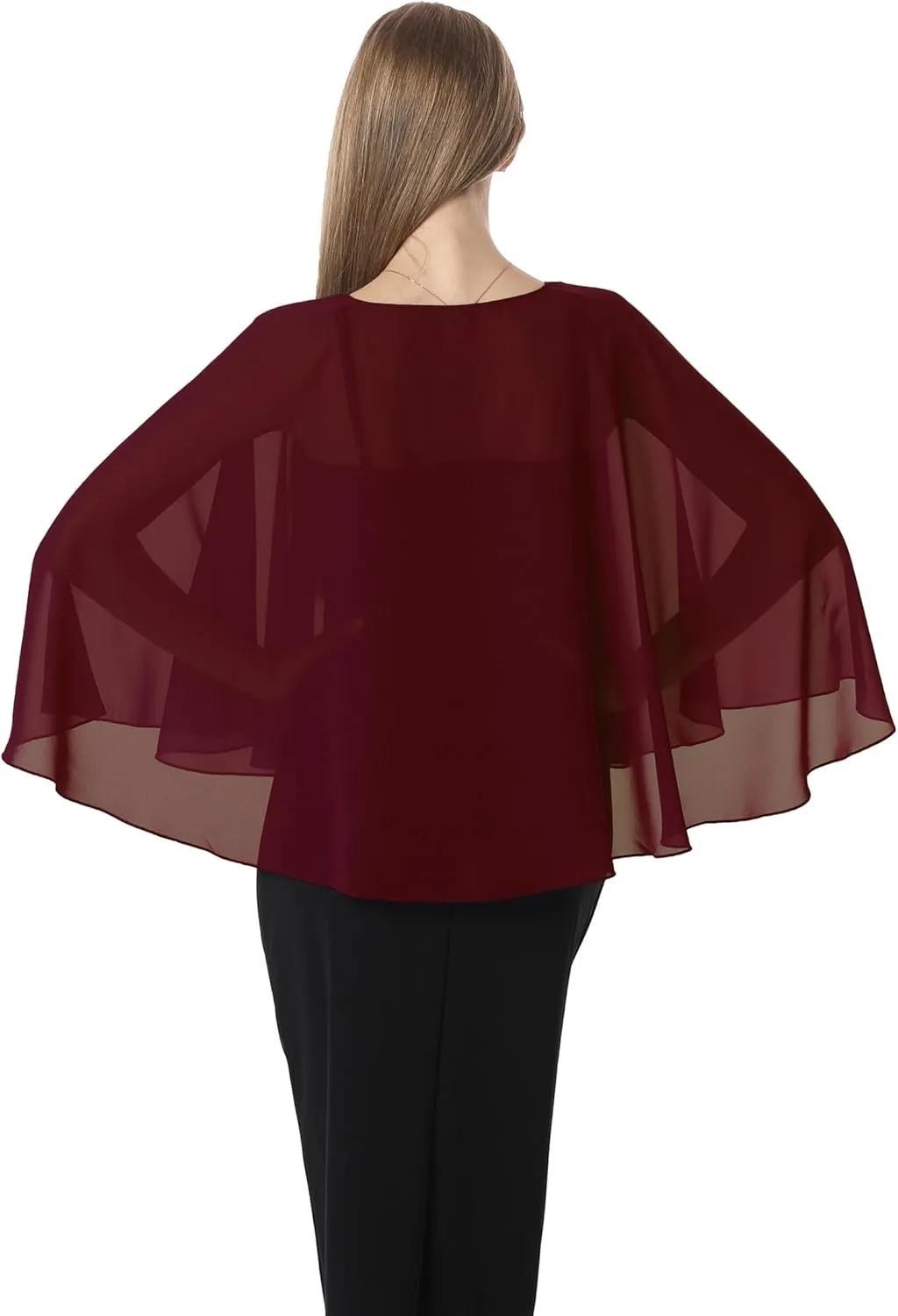 Shawls and Wraps for Dresses Chiffon Capelet Bridal Capes Soft Women Accessories Cover Up