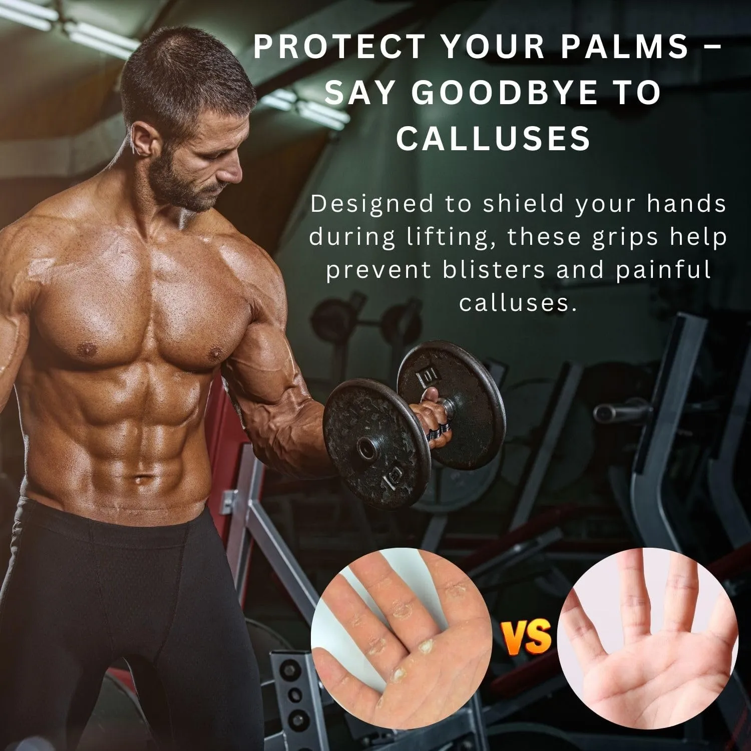 Silicone Weight Lifting Grips Pads  Palm Protector Gloves for Men & Women  Ergonomic Anti-Slip Thin Grip Pads for Deadlifts, Pull-Ups, Gym Training