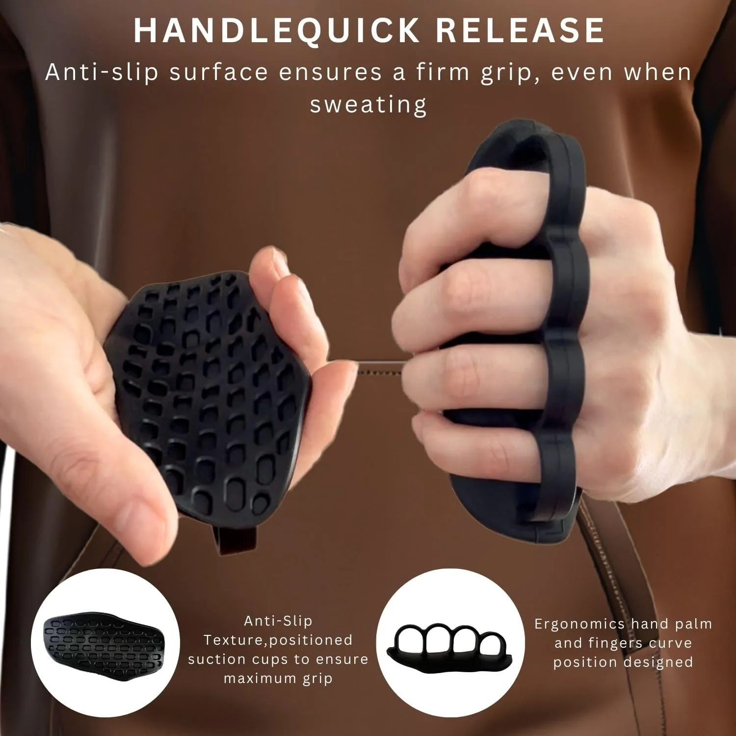 Silicone Weight Lifting Grips Pads  Palm Protector Gloves for Men & Women  Ergonomic Anti-Slip Thin Grip Pads for Deadlifts, Pull-Ups, Gym Training