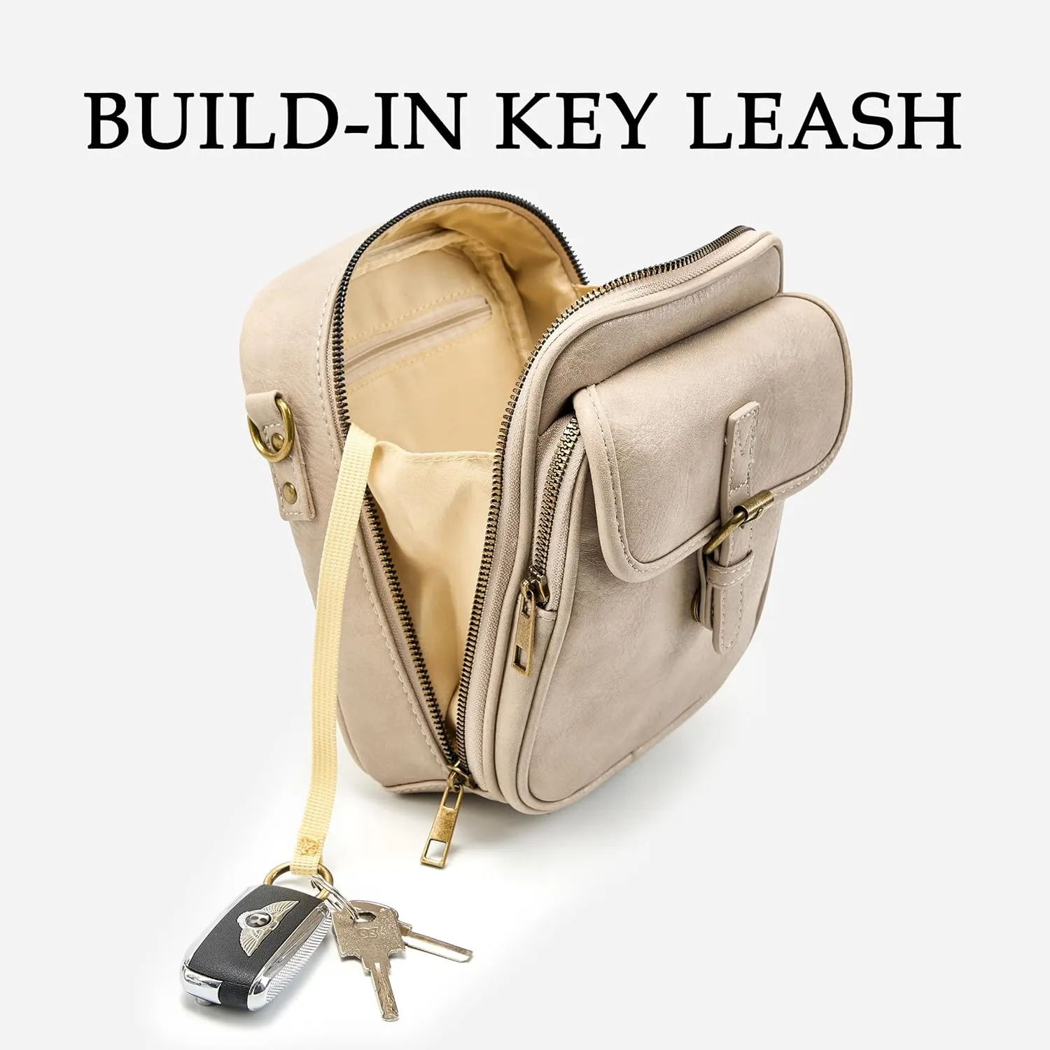 Small Messenger Bag Vegan Leather Crossbody Bag for Women Men, Vintage Cross Body Shoulder Purse with Card Slots