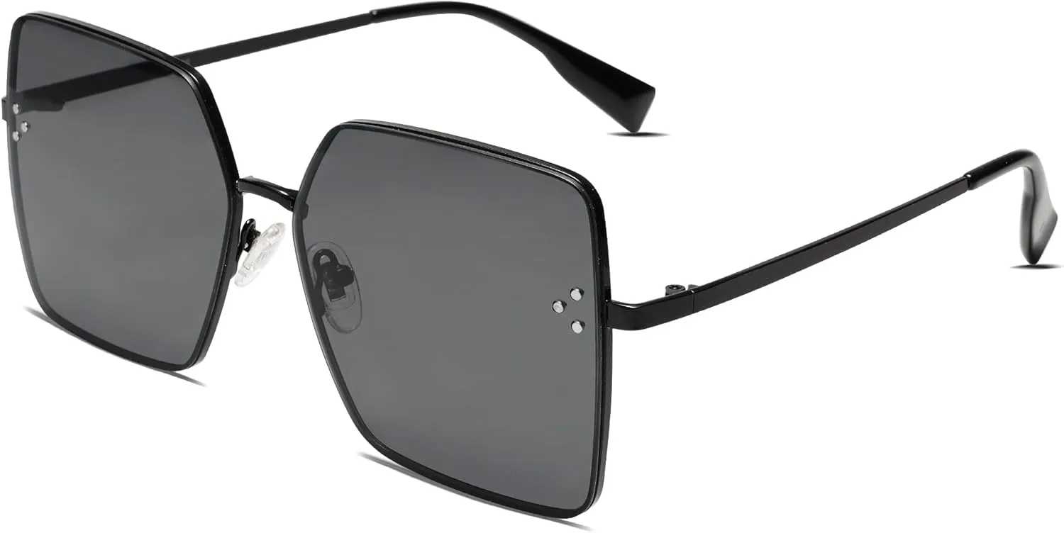 SOJOS Trendy Square Sunglasses Womens Big Oversized Designer Style UV Protection Sunnies Shades SJ1170