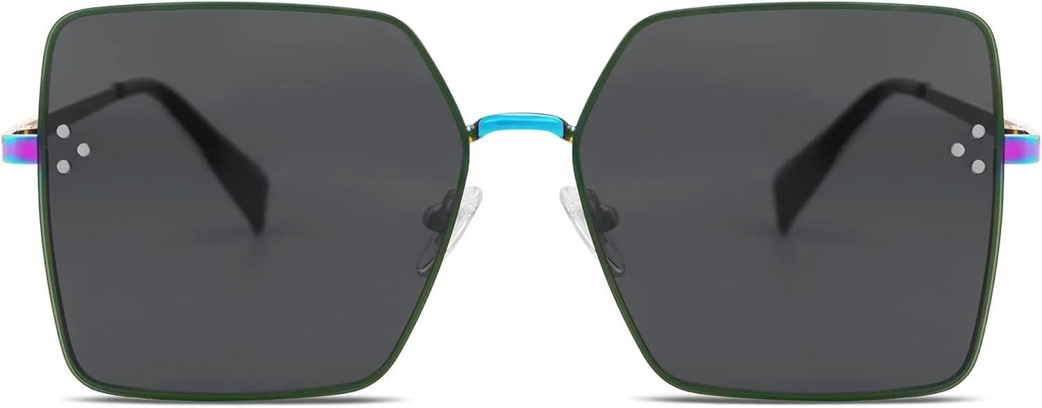 SOJOS Trendy Square Sunglasses Womens Big Oversized Designer Style UV Protection Sunnies Shades SJ1170