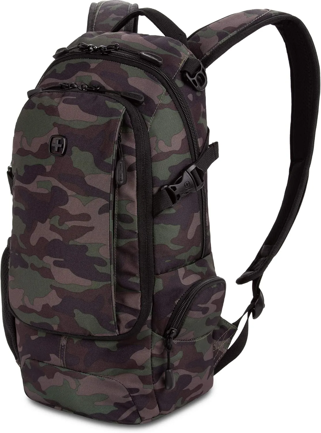 SwissGear 3598 Backpack Narrow Daypack, Camo/Green, 18-Inch
