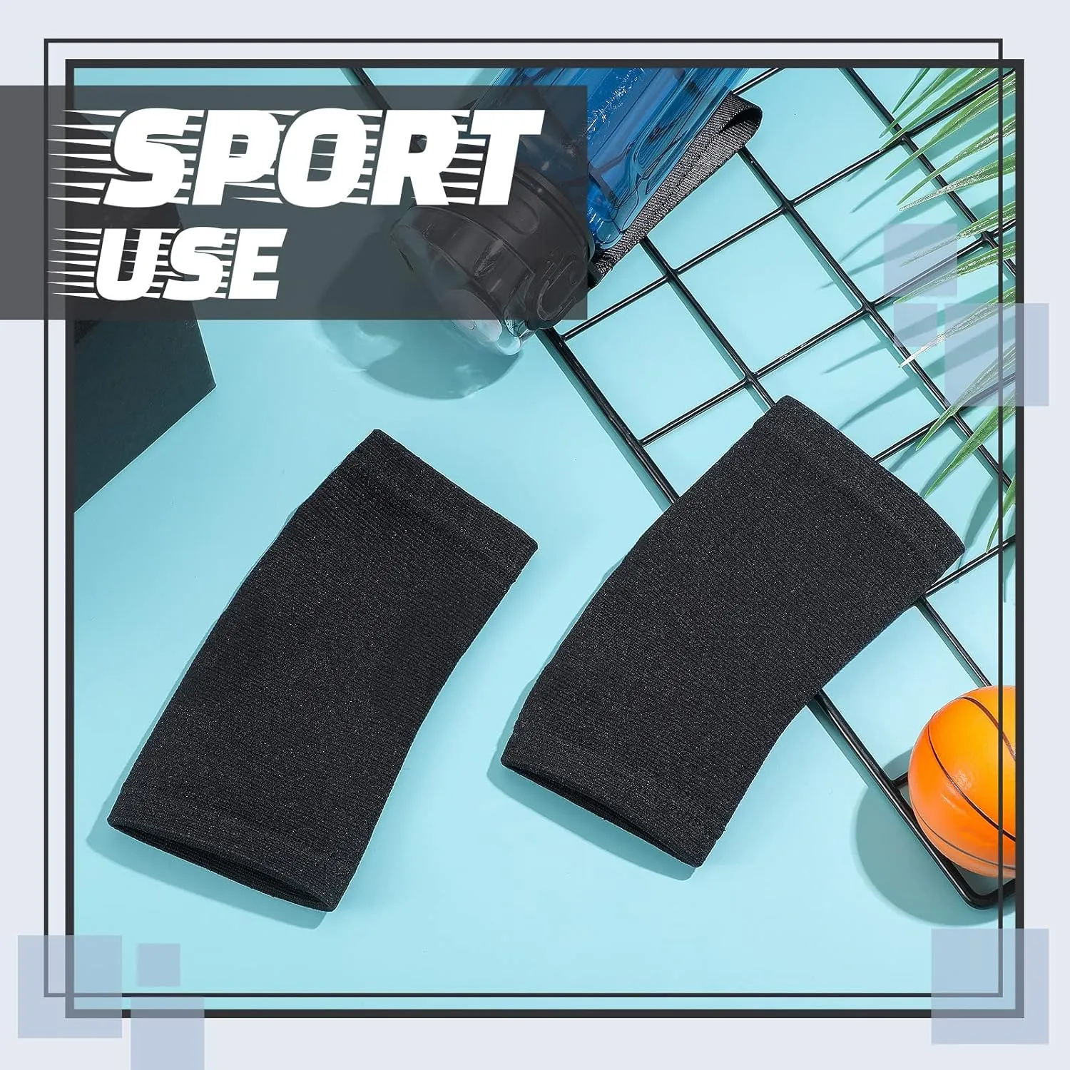 Tarpop 3 Pair Ankle Compression Sleeves for Kids Ankle Brace Compression Sleeves Foot Arch Support Sock for Girls Sports Running Dance Fitness Gymnastics(Black,Medium)