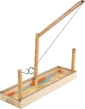 Tiki Toss Ring Toss Game for Adults & Kids - Hook and Ring Games with String and Hooks for Indoor Use, Man Cave Decor & Stuff, Gifts for Men