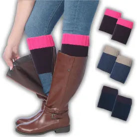 Tipi Toe 3 Pairs Women's Boot Cuffs Knitted Boots Socks Short Leg Warmer