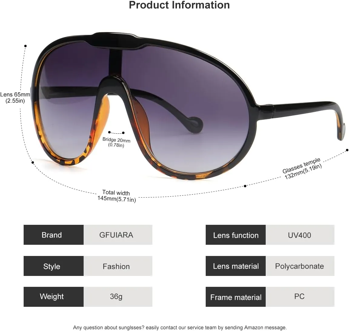 Trendy Oversized Sunglasses for Women Men Fashion Shield Aviator Sun Glasses UV400 Protection Goggles