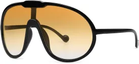 Trendy Oversized Sunglasses for Women Men Fashion Shield Aviator Sun Glasses UV400 Protection Goggles