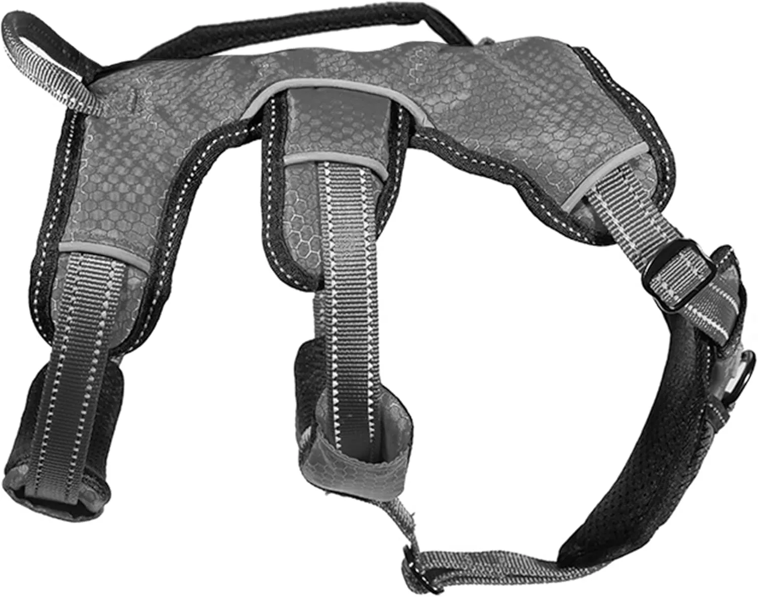 Tuff Pupper Escape Proof No Escape Dog Harness | 5 Point Adjustable Fit Harness for Dogs | Padded Dog Harnesses | Handle Dog Lift Harnesses