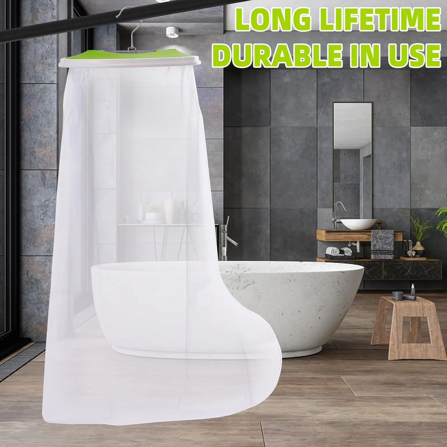 Waterproof Extra Wide Leg Cast Cover for Shower, Oversized Waterproof Foot Protector with Small Hanger for Oversized Adult Foot Surgical Plaster Boots, Fits Leg Sizes 13"- 28", XL