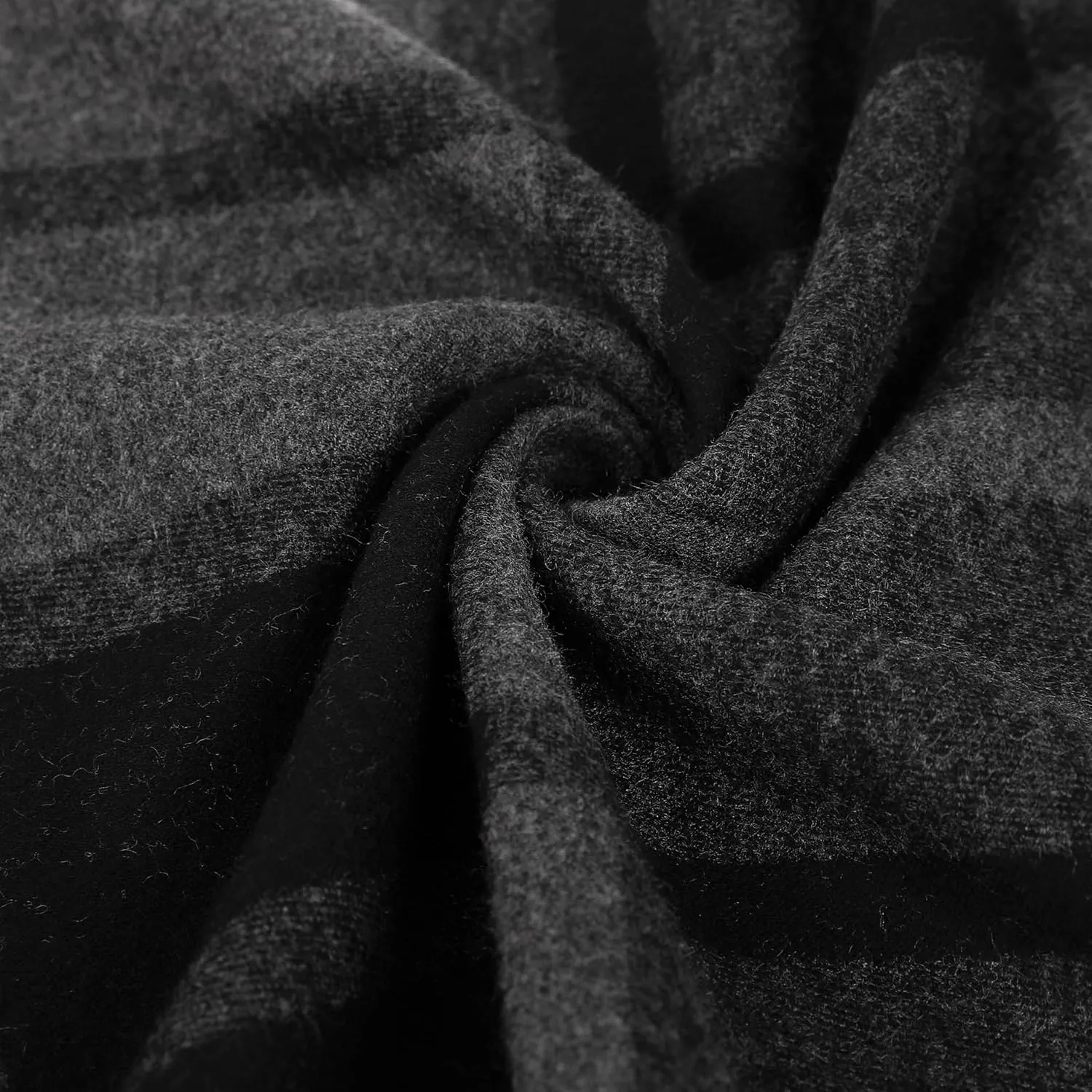 Winter Scarf For Men Ultra-Soft Plaid Tassel Men Scarf Warm Soft Cashmere Feel 73"12"