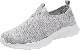 Womens Elastic Slip On Shoes Casual Comfortable Walking Sneakers Lightweight Canvas Flats Non Slip Loafers