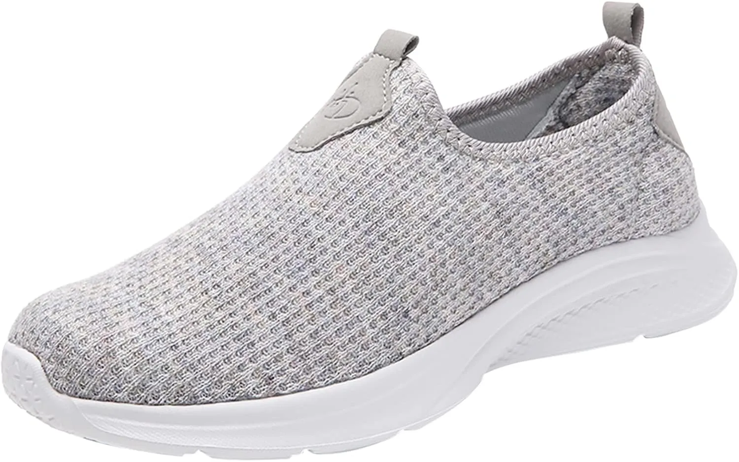 Womens Elastic Slip On Shoes Casual Comfortable Walking Sneakers Lightweight Canvas Flats Non Slip Loafers