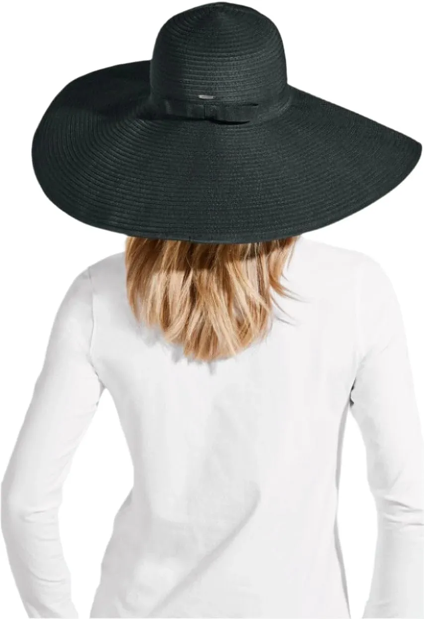 Women's Wide Brim Poolside Hat - UPF 50 Sun Protection - Elegant and Packable - Shelby (One Size)