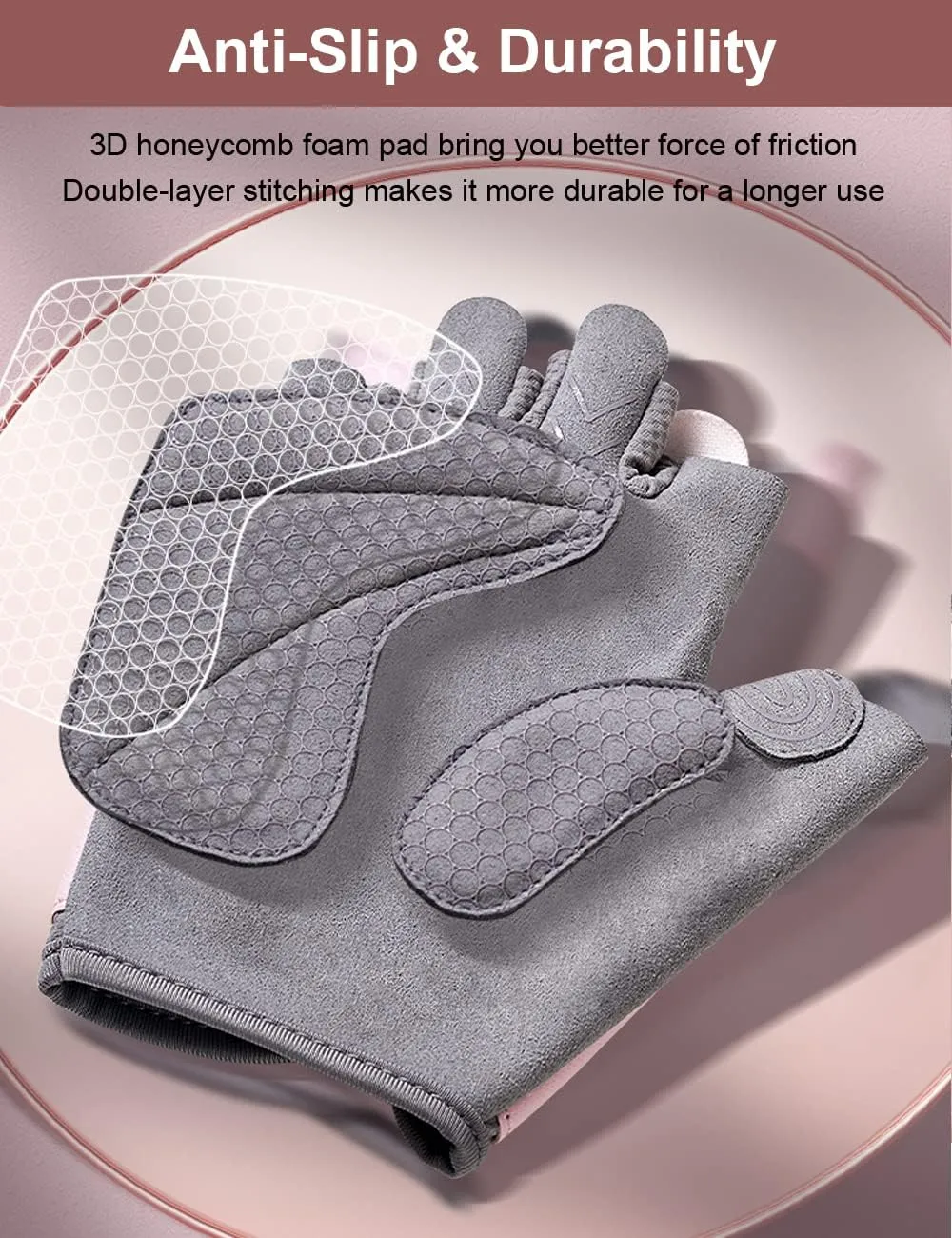 Workout Gloves - Gym & Fitness Gloves for Women, Hand Protection for Working Out