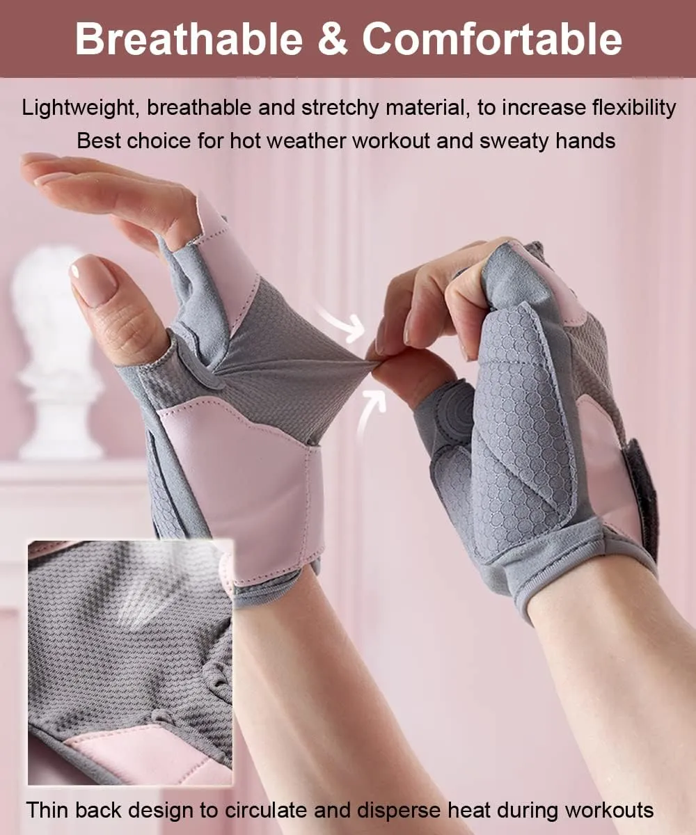 Workout Gloves - Gym & Fitness Gloves for Women, Hand Protection for Working Out